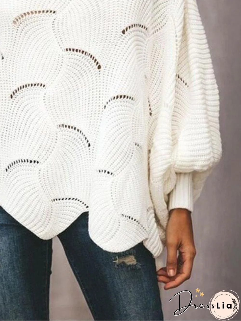 Loosen Round Neck Sweater