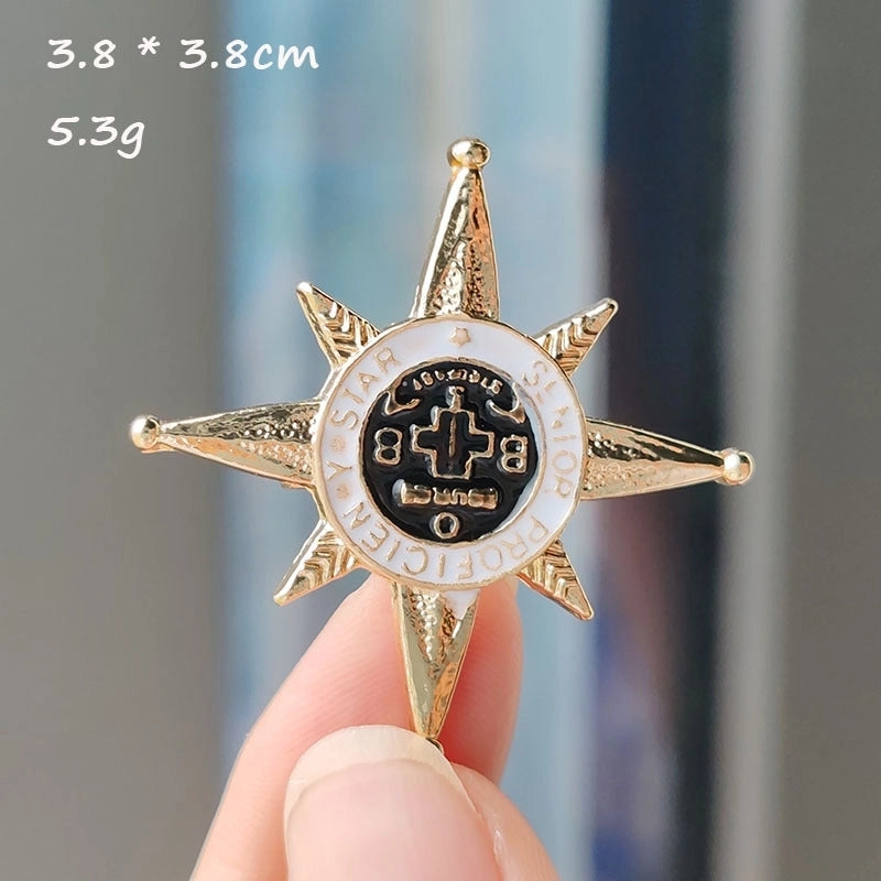 Retro Pin Animal Lion Alloy Plating Unisex Brooches