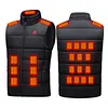 25 Heating Zones Smart Electric Heated Vest USB Stand Collar Thermal Clothes