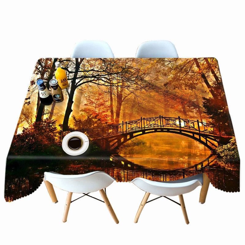 

Autumn Forest - 3D Tablecloth, 140*140cm, 501 Original