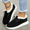 Warm Fleece Slip On Loafer Sneakers, Low Top Slip-On Shoes, Lightweight & Comfortable Walking Shoes, Women's Footwear(🎁Christmas Hot Sale🎁)