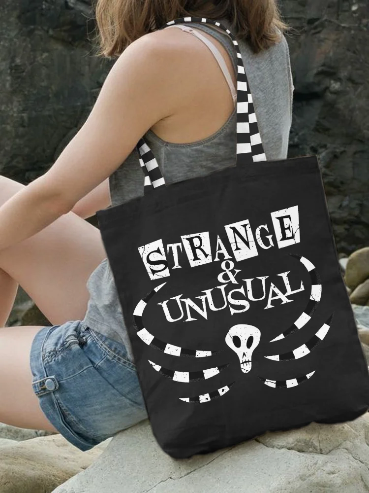 Strange And Unusual Halloween Horror Movie Inspired Canvas Bag