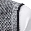💥2025 New Arrivals!Men's Solid Color Vest Jacket, Men's Casual Stand-up Collar Sleeveless Knitwear