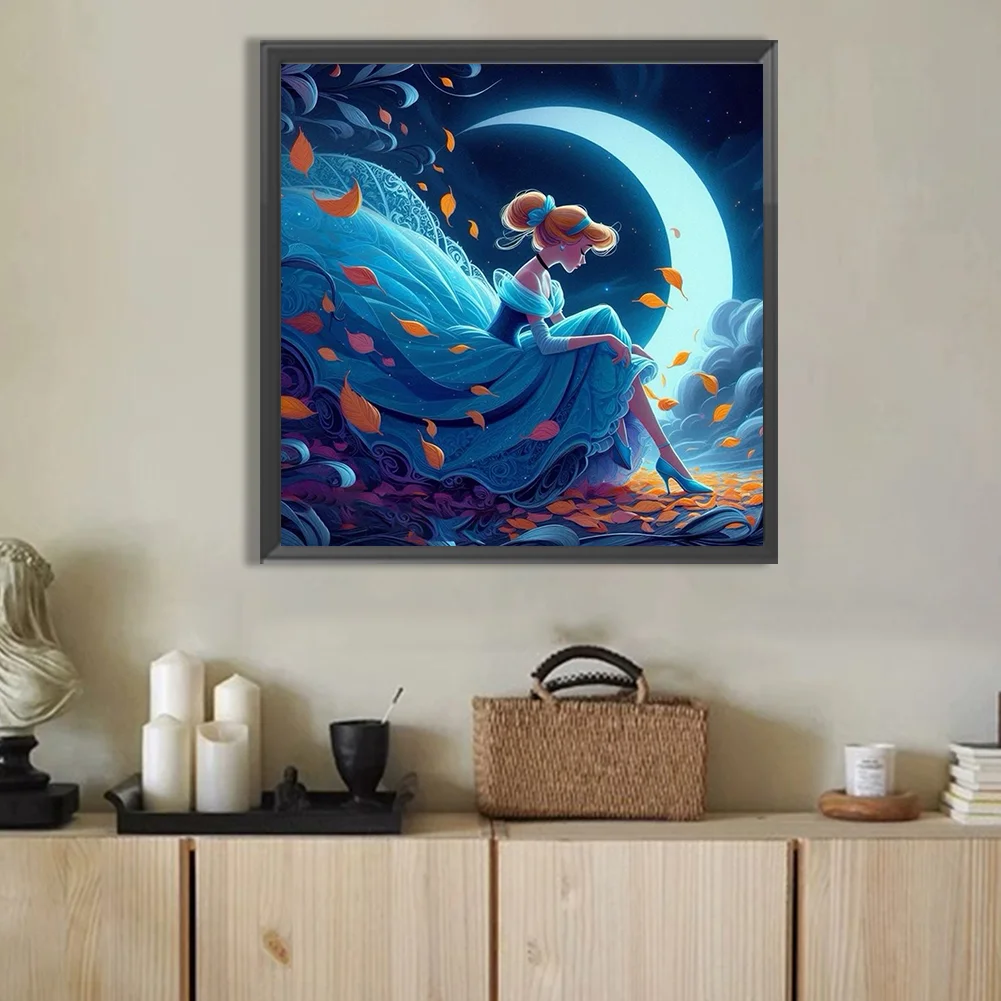 Diamond Painting - Full Round Drill - Moon Princess(Canvas|40*40cm)