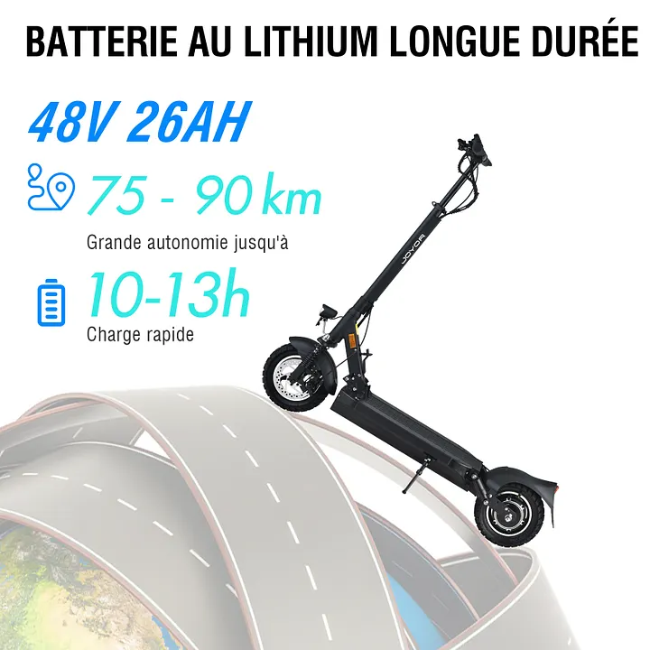 Scooter électrique Pliable JOYOR Y8-S 500W 48V 26Ah - Autonomie 55-85km, Vitesse 21km/h