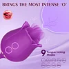CARMEN | Flirtwithsb 3 in 1 Tongue Licking Rose Toy Vibrator