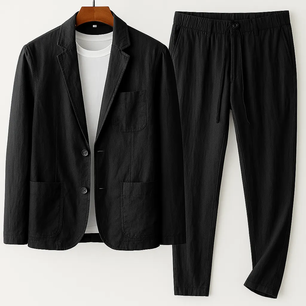 Men's Linen Blend Tailored Set &ndash; Amalfi Blazer & Trousers &ndash; view 2