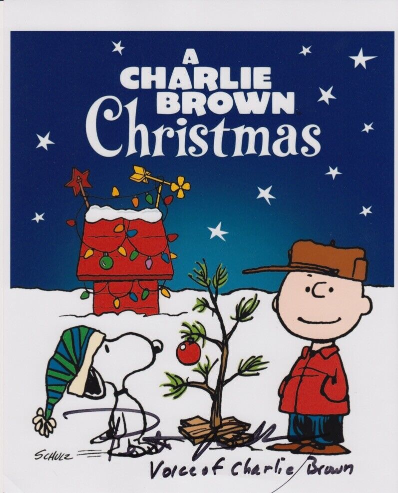 Peter Robbins (A Charlie Brown Christmas) signed 8x10 Photo Poster painting