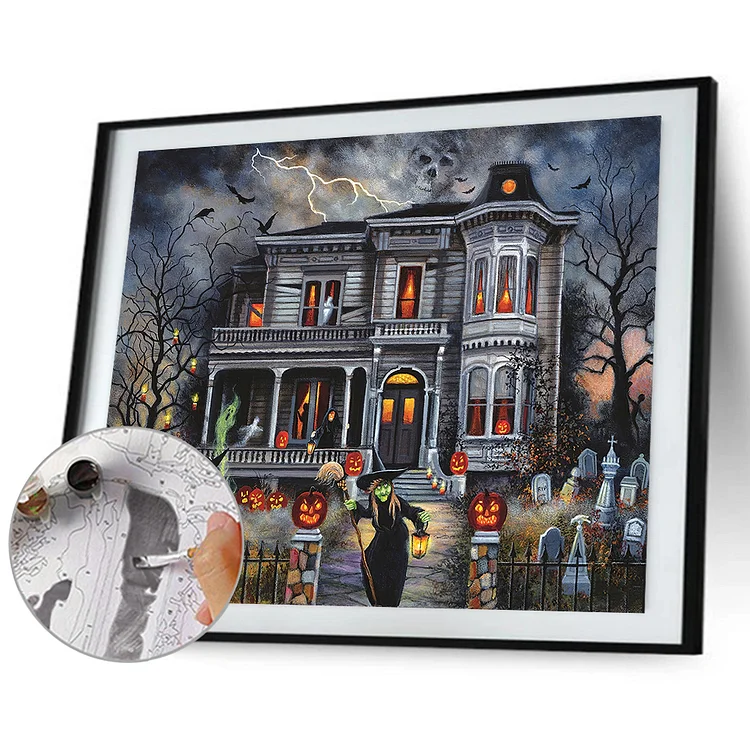 The Haunted House - Paint by Numbers