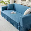 Sofa Cover with Elastic Bottom & Skirt Cushion Couch Cover for Living Room Hotel