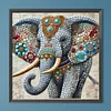 Diamond Painting -DIY Round Drill Mosaic Elephant(40x40cm)