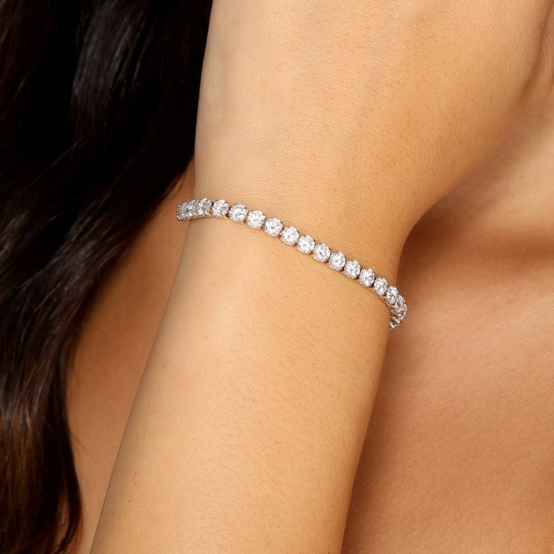 Cubic Zirconia Evening Prom Tennis Bracelet-VESSFUL