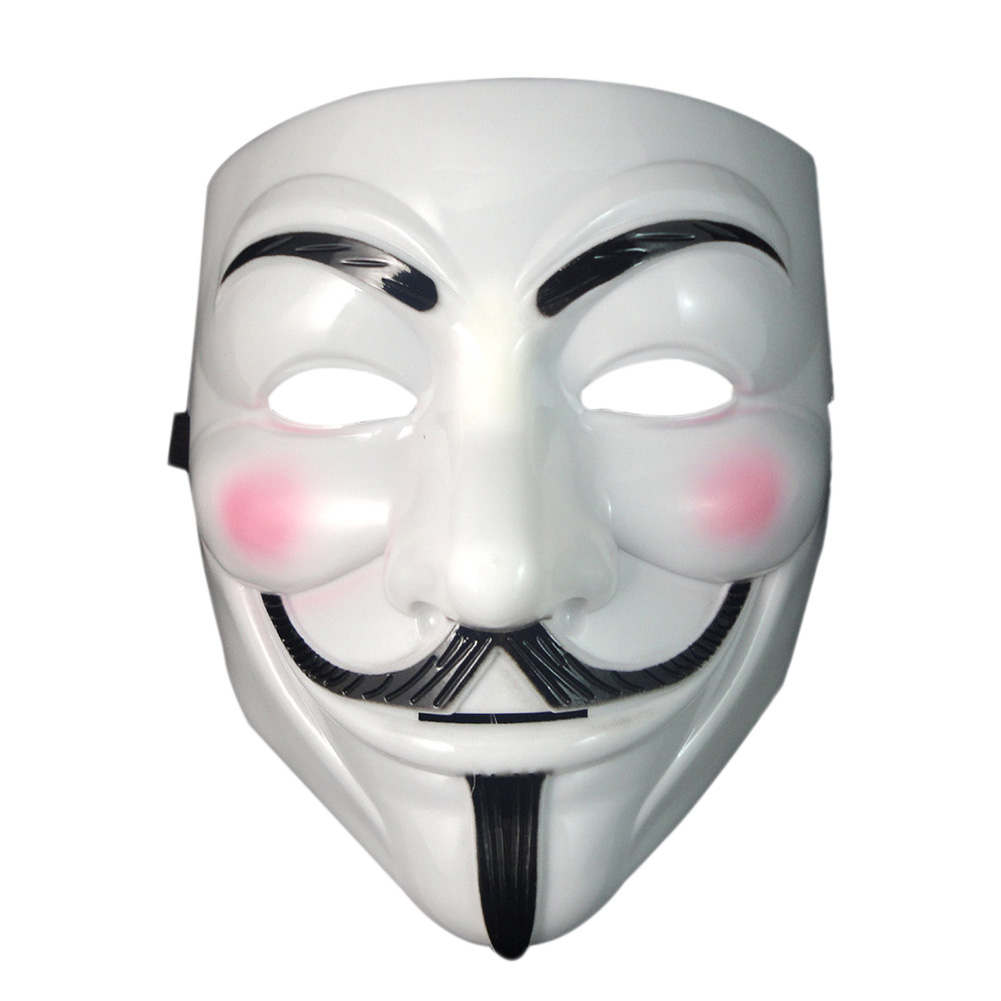 Movie Cosplay V for Vendetta Hacker Mask Halloween Party Cosplay Props Toy