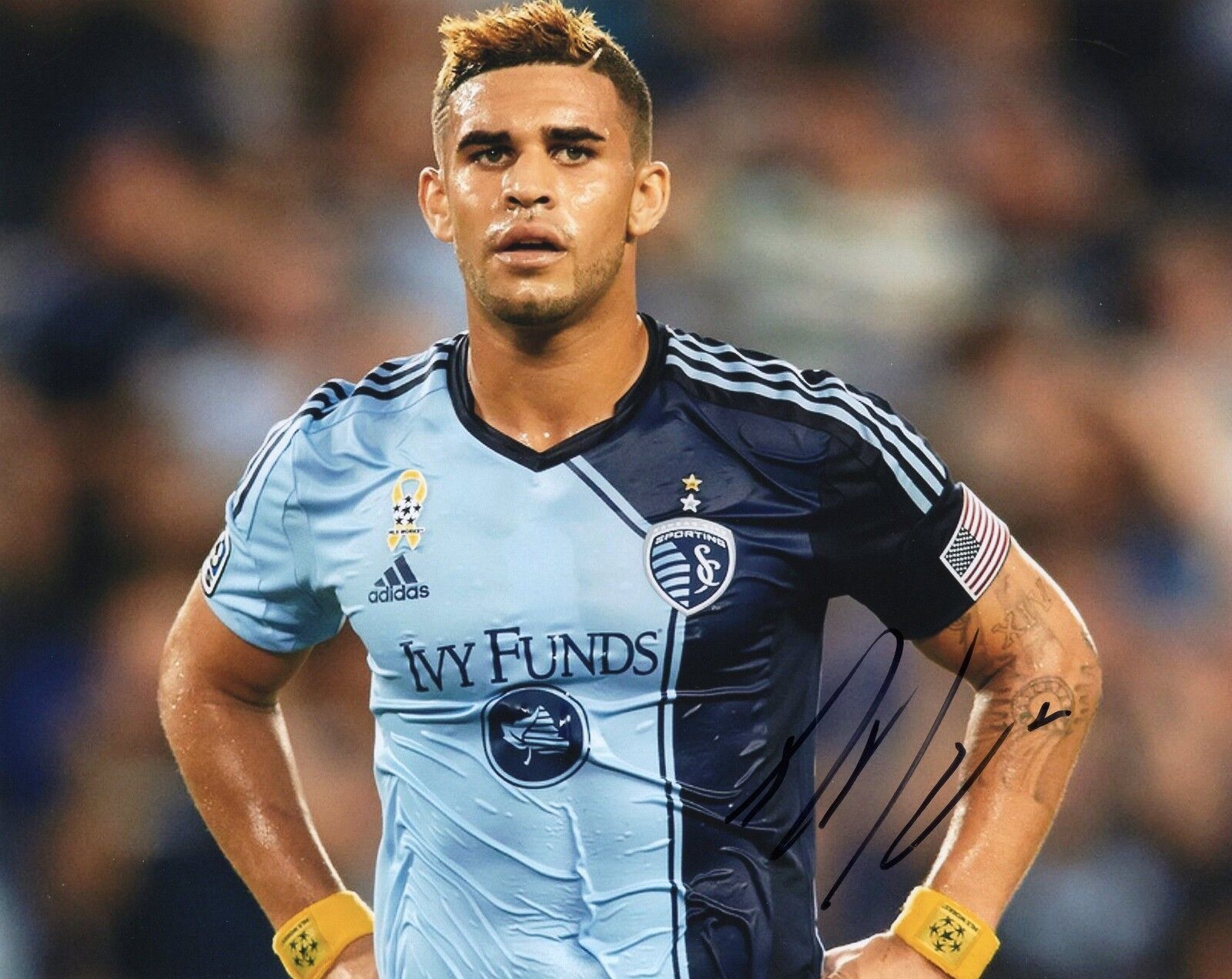 Dom Dwyer signed 8x10 Photo Poster painting w/COA Sporting Kansas City MLS Soccer #1