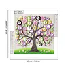 Pink Purple Button Tree DIY Button Art Painting Kit 30x30cm