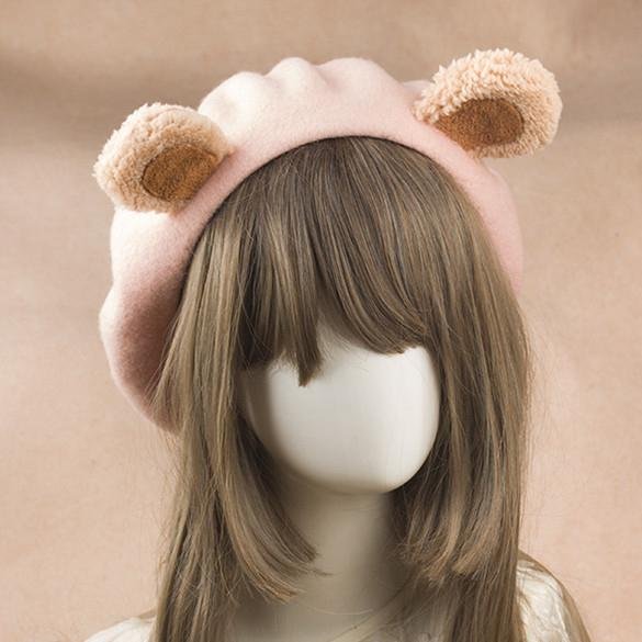 Bear Ears Beret - Gotamochi Kawaii Shop, Kawaii Clothes