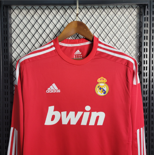 Retro 11/12 Real Madrid Away Long Sleeve Football Shirt Thai Quality