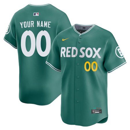 Youth Boston Red Sox Custom Green 2025 City Connect Elite Player Jersey
