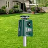 Ultrasonic Animal Repeller 360 Degree Solar IP44 Waterproof for Garden Yard Lawn