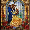Disney-Beauty And The Beast-14CT Stamped Cross Stitch 50*50cm/19.69*19.69in