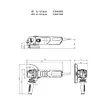 Metabo 6-inch Angle Grinder | 13.5 Amp | 9,600 RPM | Electronics | Lock-on Switch | WE 15-150 Quick