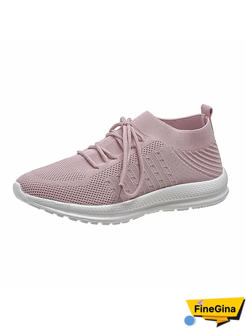 Flyknit Lightweight Soft Sole Lace-Up Sneakers