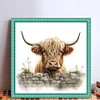 (Stamped/Counted) Highland Cow Baby-11CT Cross Stitch 40*40cm