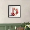Diamond Painting -DIY Round Drill Letter D(40x40cm)