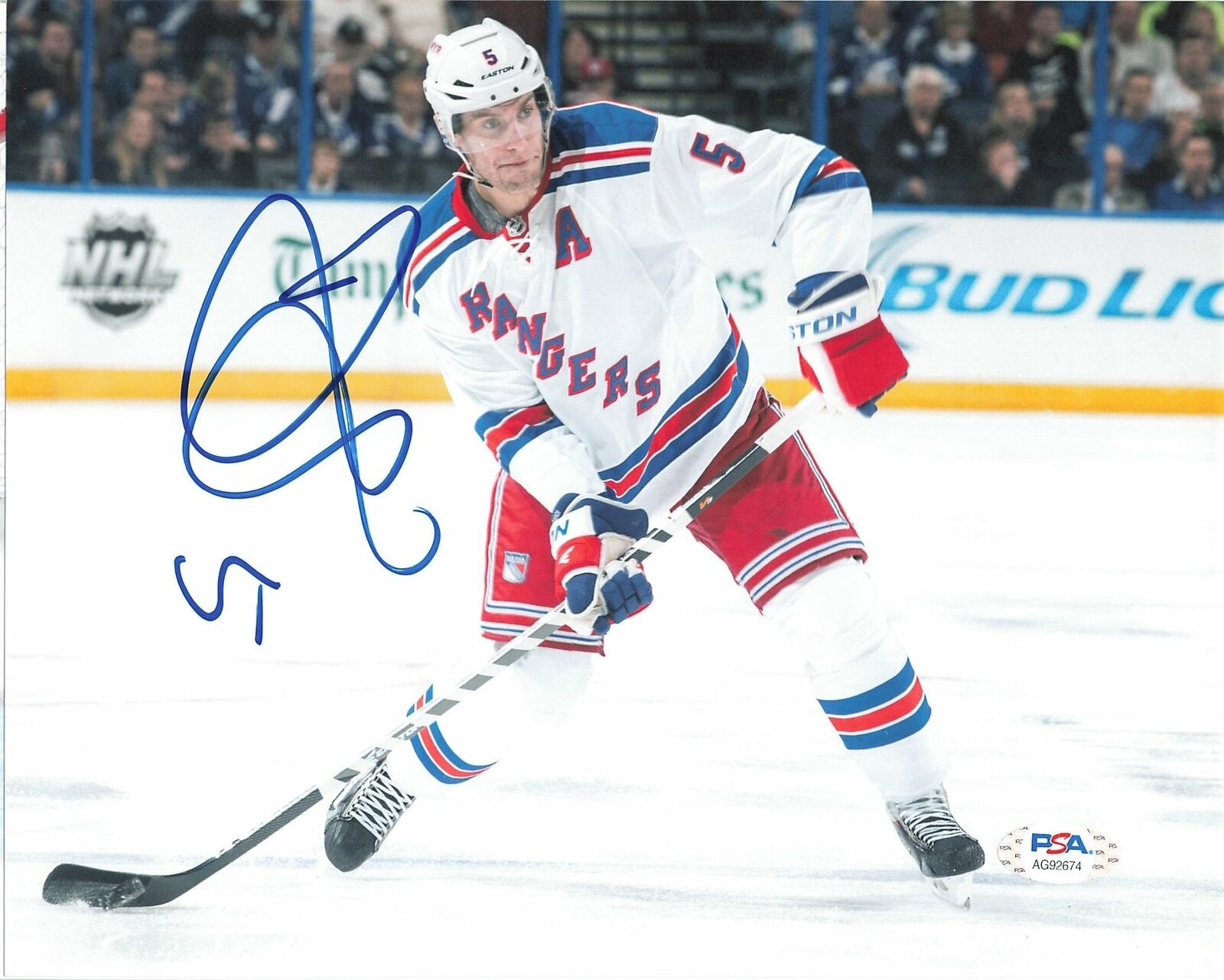 Dan Girardi signed 8x10 Photo Poster painting PSA/DNA New York Rangers Autographed