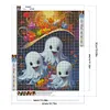 40x50cm halloween fant&ocirc;me 5d bricolage plein per&ccedil;age rond diamant peinture kit d&eacute;coration int&eacute;rieure