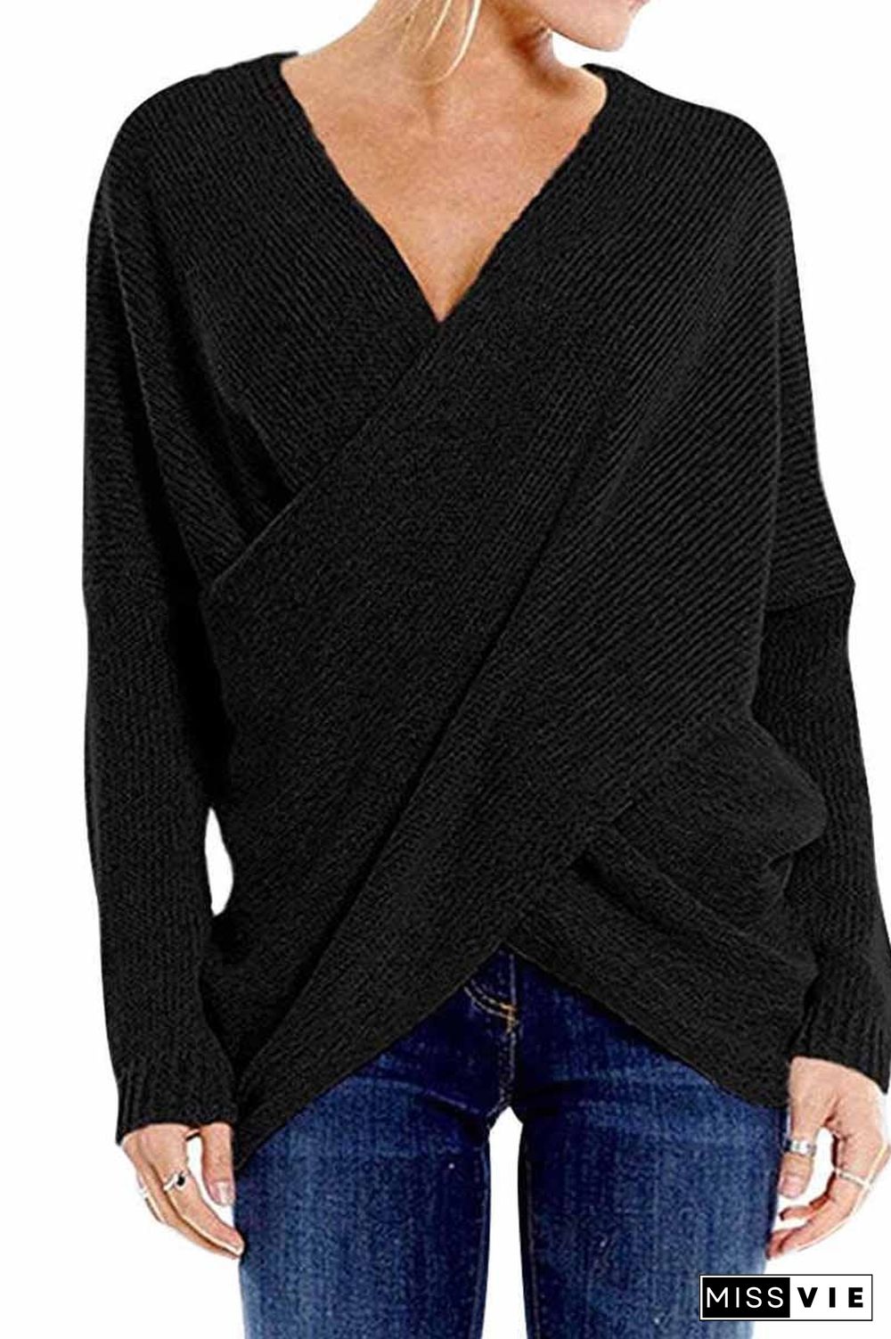 Solid Loose Casual Sweater