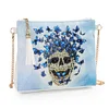 DIY Skull butterfly shaped diamond painting one-shoulder chain lady bag