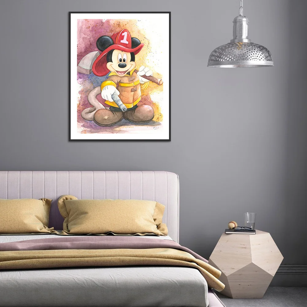 Diamond Painting - Full Round Drill - Cartoon Mouse(30*40cm)