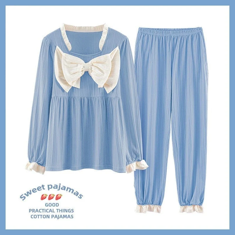 Women's Comfortable Pajamas 2-piece Set Princess Cute Girly Style