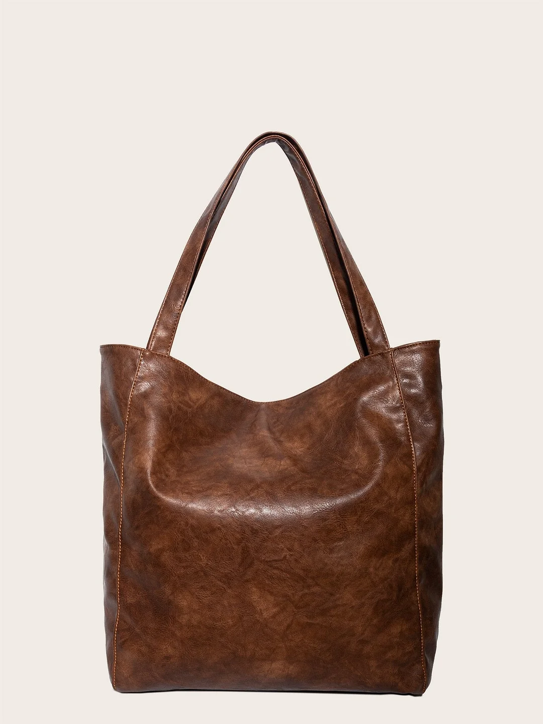 Vintage fashion rivet color matching shoulder tote bag