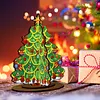 Diamond Painting Double Sided 3D Celebrate Christmas Tree Tabletop Ornaments Kits