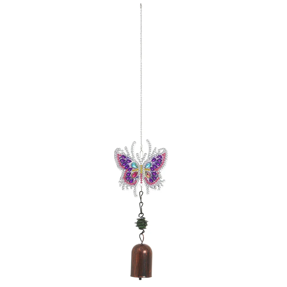 DIY Diamond Painting Bells Wind Chime Pedant - Butterfly