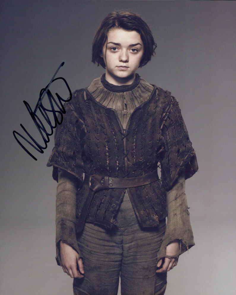 Maisie Williams (Game of Thrones) signed authentic 8x10 Photo Poster painting COA