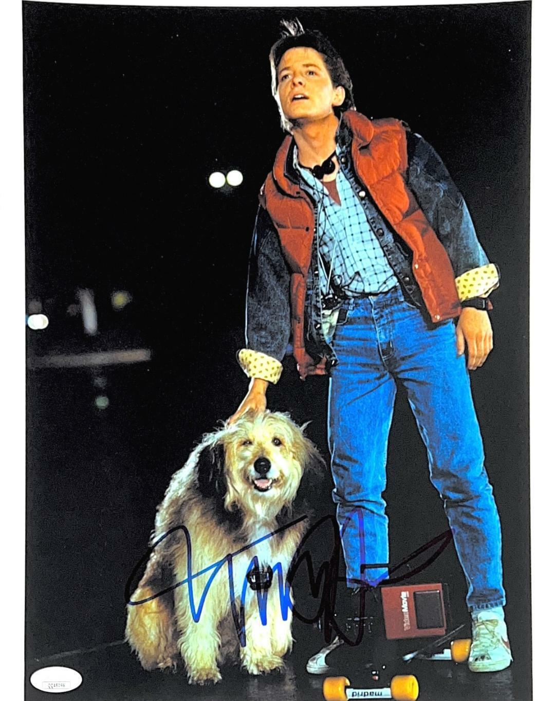 MICHAEL J FOX HAND SIGNED AUTOGRAPHED 11X14 Photo Poster painting BACK TO THE FUTURE JSA COA