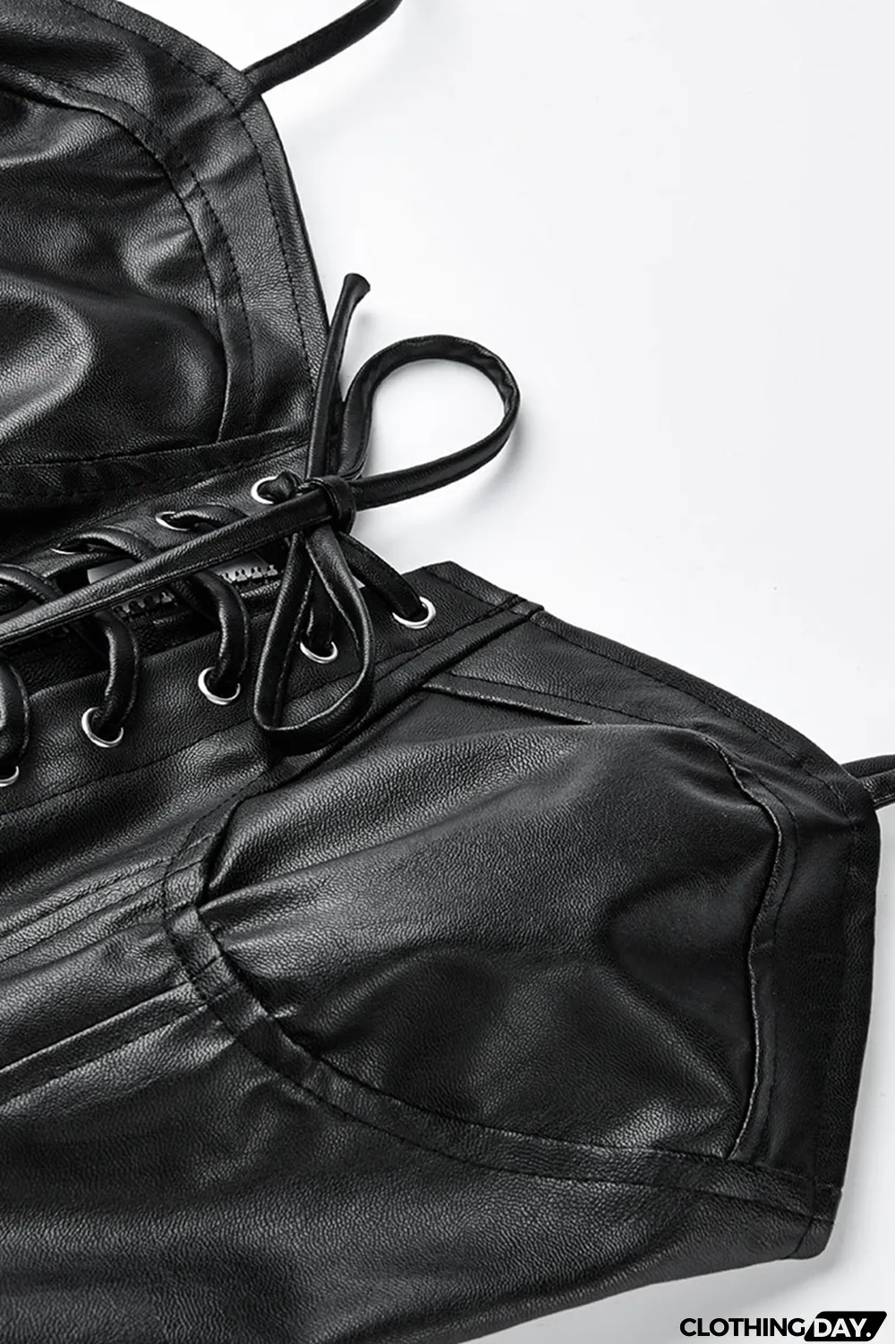 Black Fashion Sexy Solid Strap Design Square Collar Sling Dress