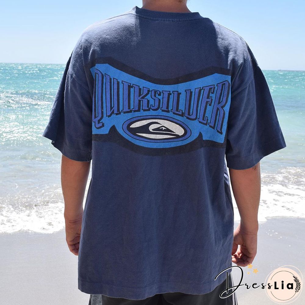 Casual Round Neck Short Sleeve Printed T-Shirt