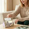 Retro Butterfly DIY PULeather Diamond Painting Tissue Box for Adults Beginners Gem Art Painting Napkin Holder for Living Room Bedroom Bathroom Table Decor