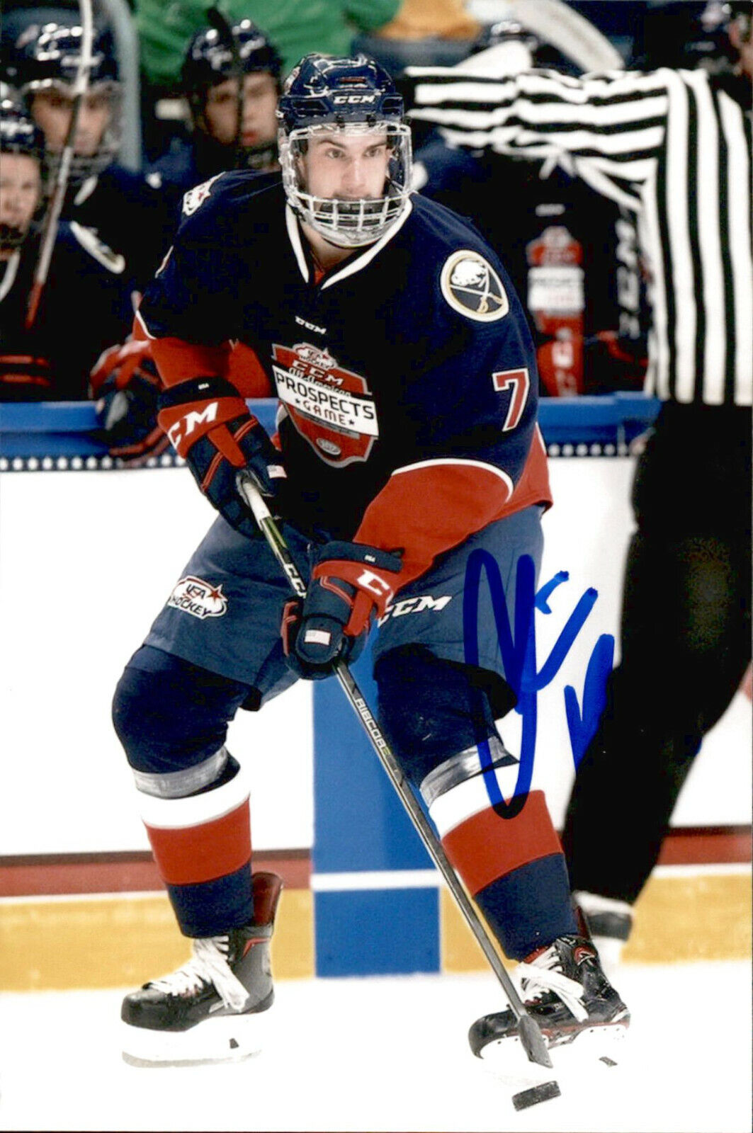 Christian Krygier SIGNED 4x6 Photo Poster painting TEAM USA / NEW YORK ISLANDERS