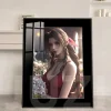 Looking Back Aerith Gainsborough Decorative Painting - (FF7) Final Fantasy VII Decorative Painting - JuZi Studio