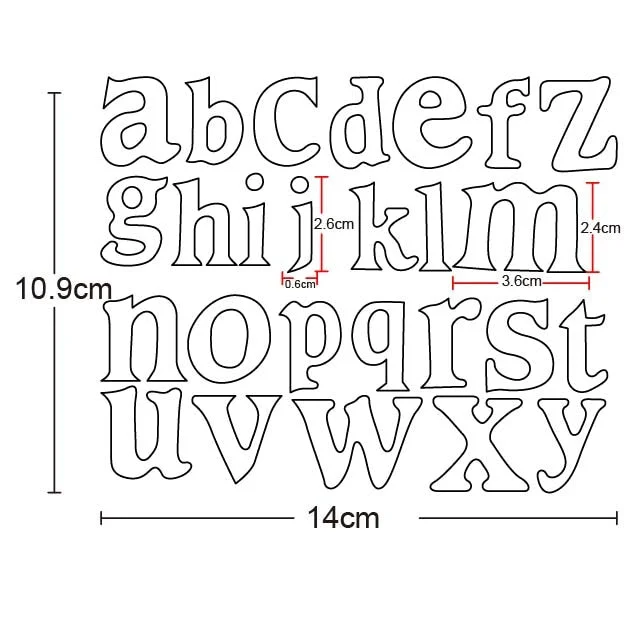 Craft Dies Metal Cutting Dies Cut Die Mold Alphabets Letter Number Scrapbooking Dies Paper Knife Mould Blade Punch Stencils Dies