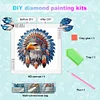 Indischer Adler - speziell geformtes Diamond Painting - 30*30cm