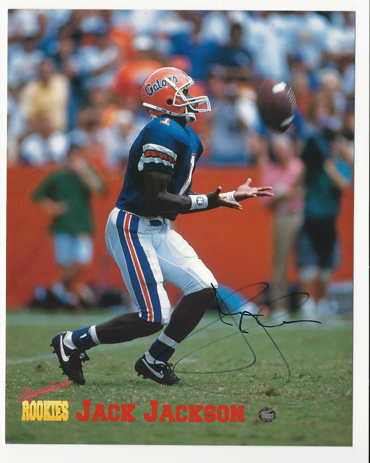 Jack Jackson 1995 Signature Rookies Certified Auto 8x10 Photo Poster painting Florida Gators