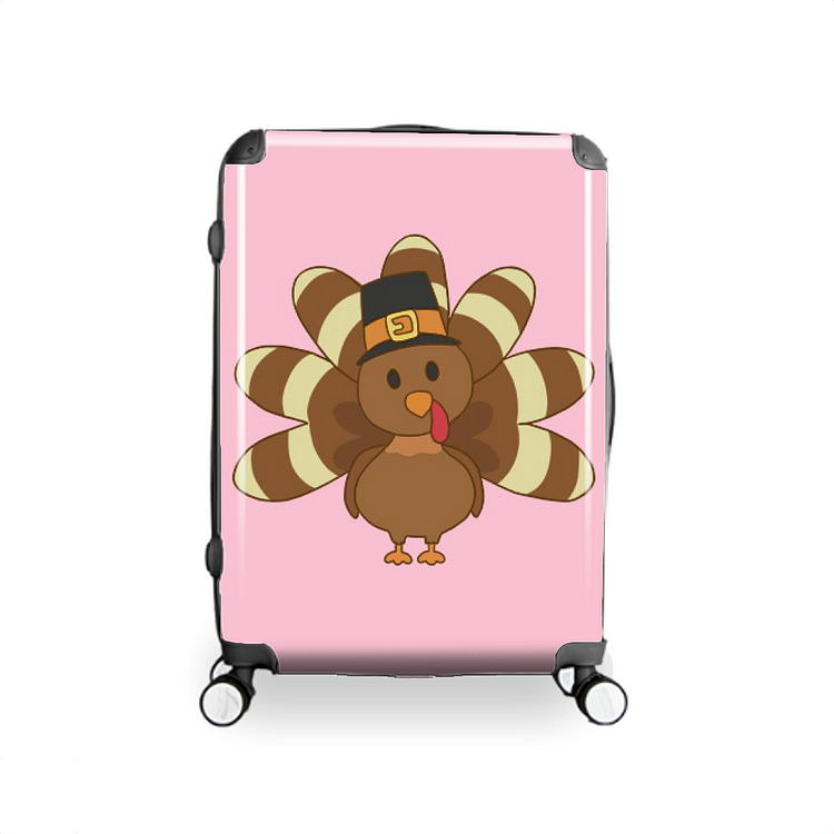 Little Turkey In Hat, Thanksgiving Hardside Luggage
