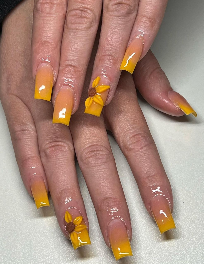 Yellow Ombre Nail Designs for Summer 2023 Morovan