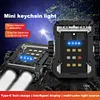 Dual LED Portable Keychain Light 600mAh USB Rechargeable Camping Pocket Lantern